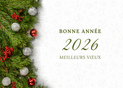 Meilleurs vœux d'hiver pour 2026 en fête